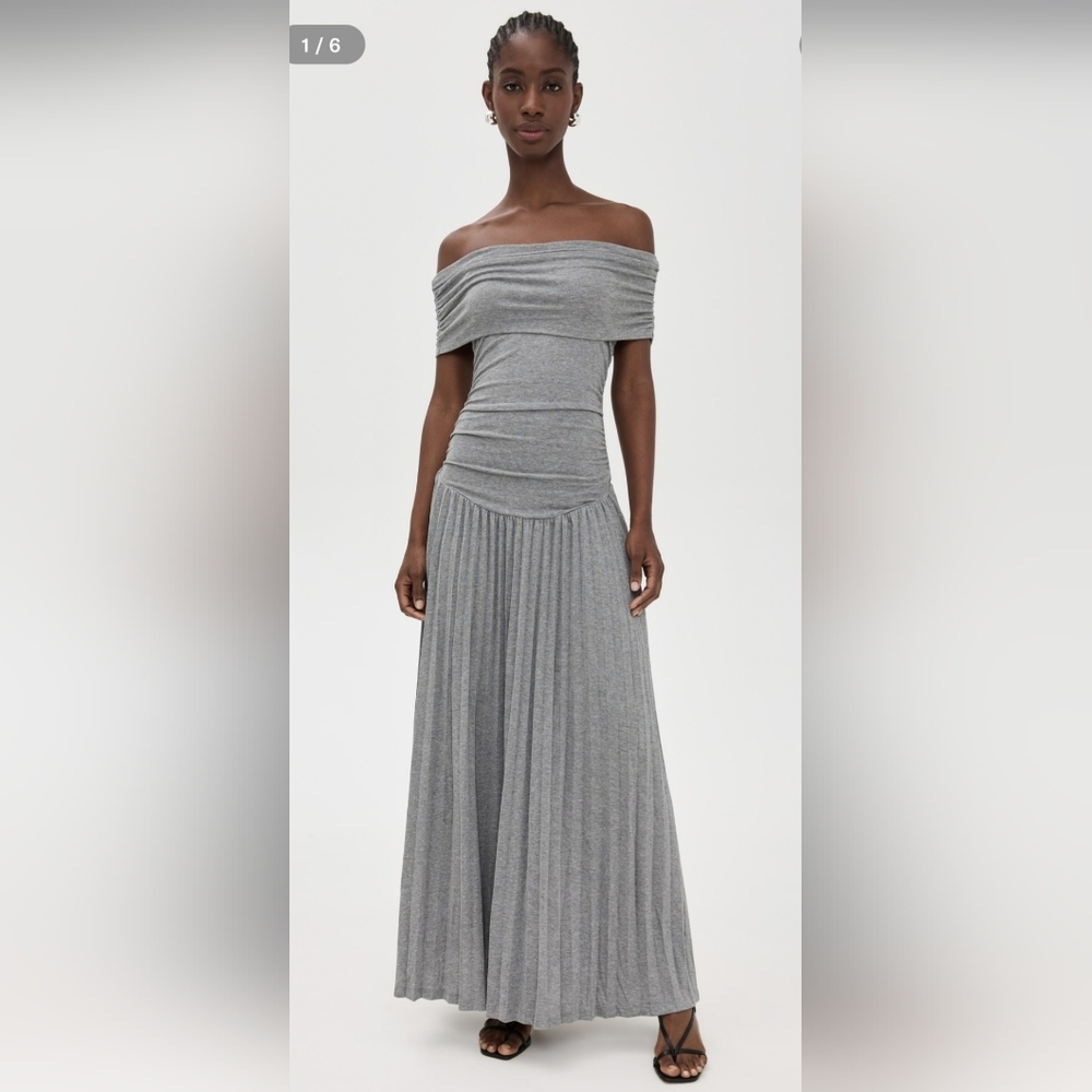 Lioness Gray Off-Shoulder Dress